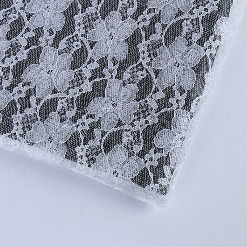Lace Fabric Cutwork Plum Blossom Polyester for Women's Wear Wholesale 7